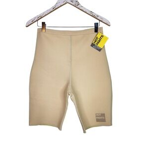 ZAGGORA Hot Pants Biker Shorts Womens Medium Beige Thermal Shaping Neoprene